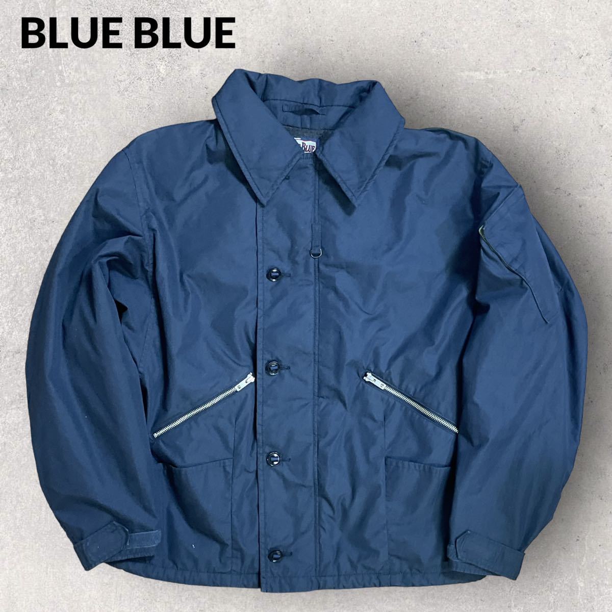 休日限定 定価¥39.600 Lサイズ ウェザーフライトジャケット ハイカウント BLUE BLUE ジャンパー、ブルゾン