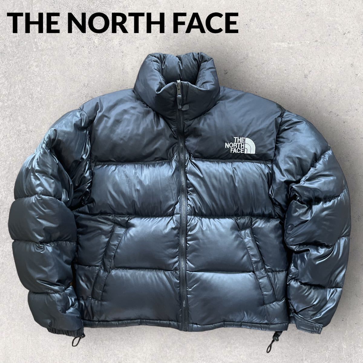 THE NORTH FACE ノースフェイス 90s ロゴ刺繍 ヌプシダウンジャケット ブラック Mサイズ