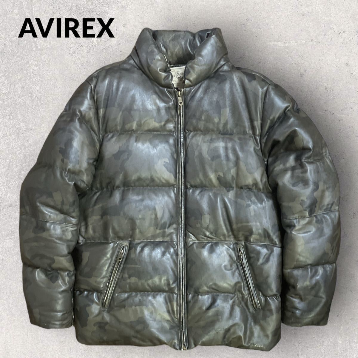 定価¥80 300 AVIREX アヴィレックス ソフトラムレザーダウン 定価¥80 300 AVIREX アヴィレックス ソフトラムレザーダウン