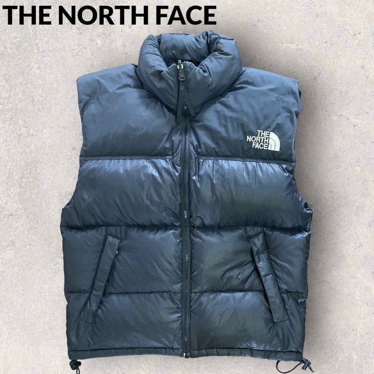 第一ネット THE NORTH MサイズNuptse ブラック ダウンベスト ヌプシ