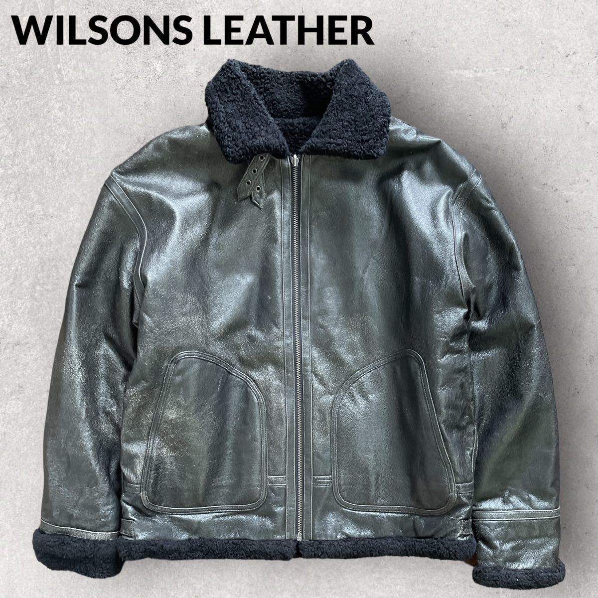 WILSONS LEATHER レザージャケット ライダース XL