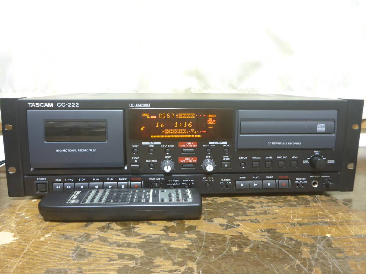 TASCAM CC-222 業務用CDカセットレコーダー タスカム | JChere雅虎拍卖代购