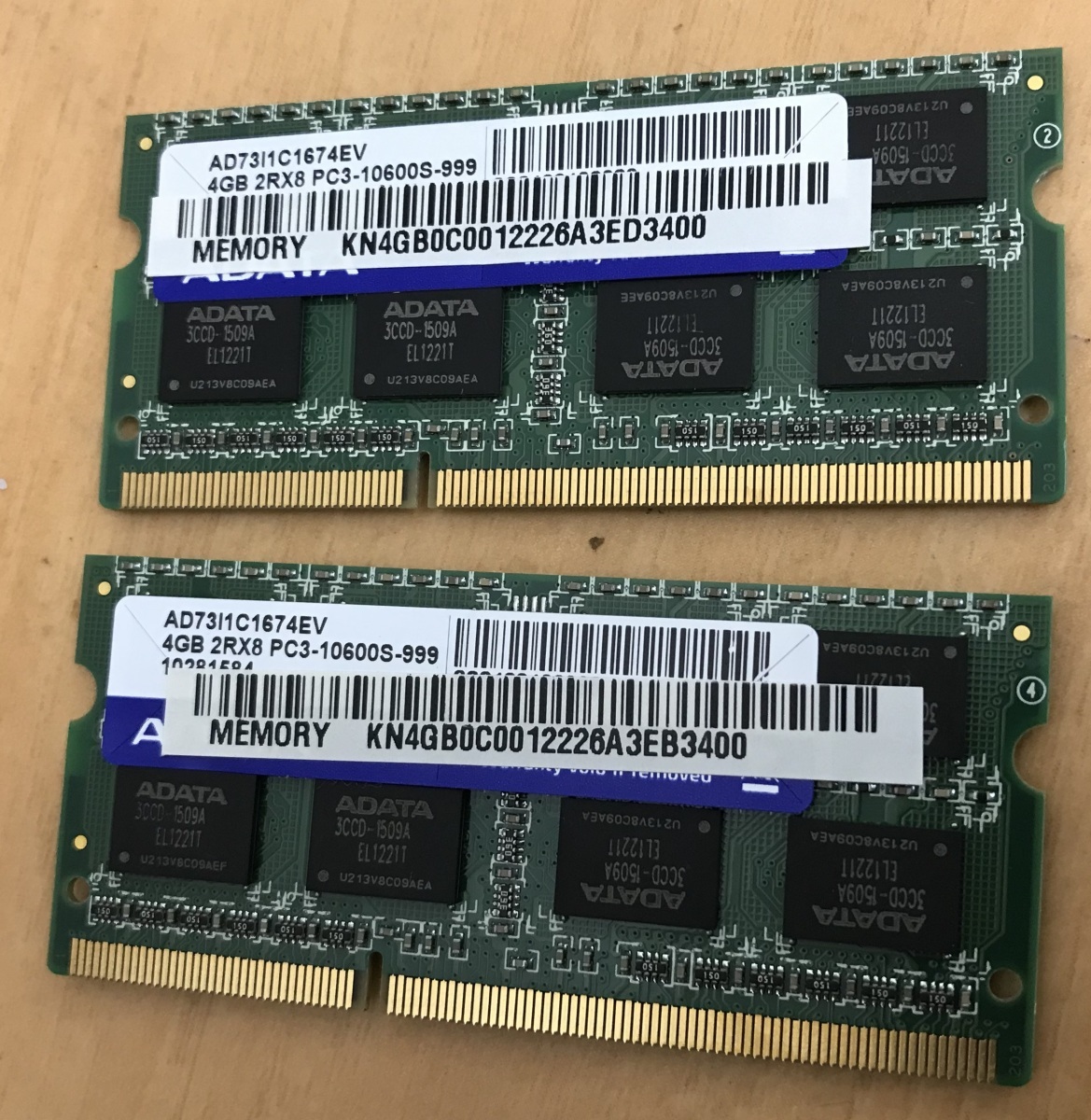 ADATA 2RX8 PC3-10600S 2枚組 1セット 8GB DDR3ノート用 メモリ 204ピン DDR3-1333 4GB 2枚 8GB DDR3 LAPTOP RAM JChere雅虎拍卖代购