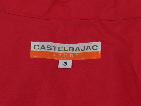 カステルバジャックスポーツ CASTELBAJAC SPORT■裏メッシュ半袖ジャケット■3■レッド ※NK3629348_画像5