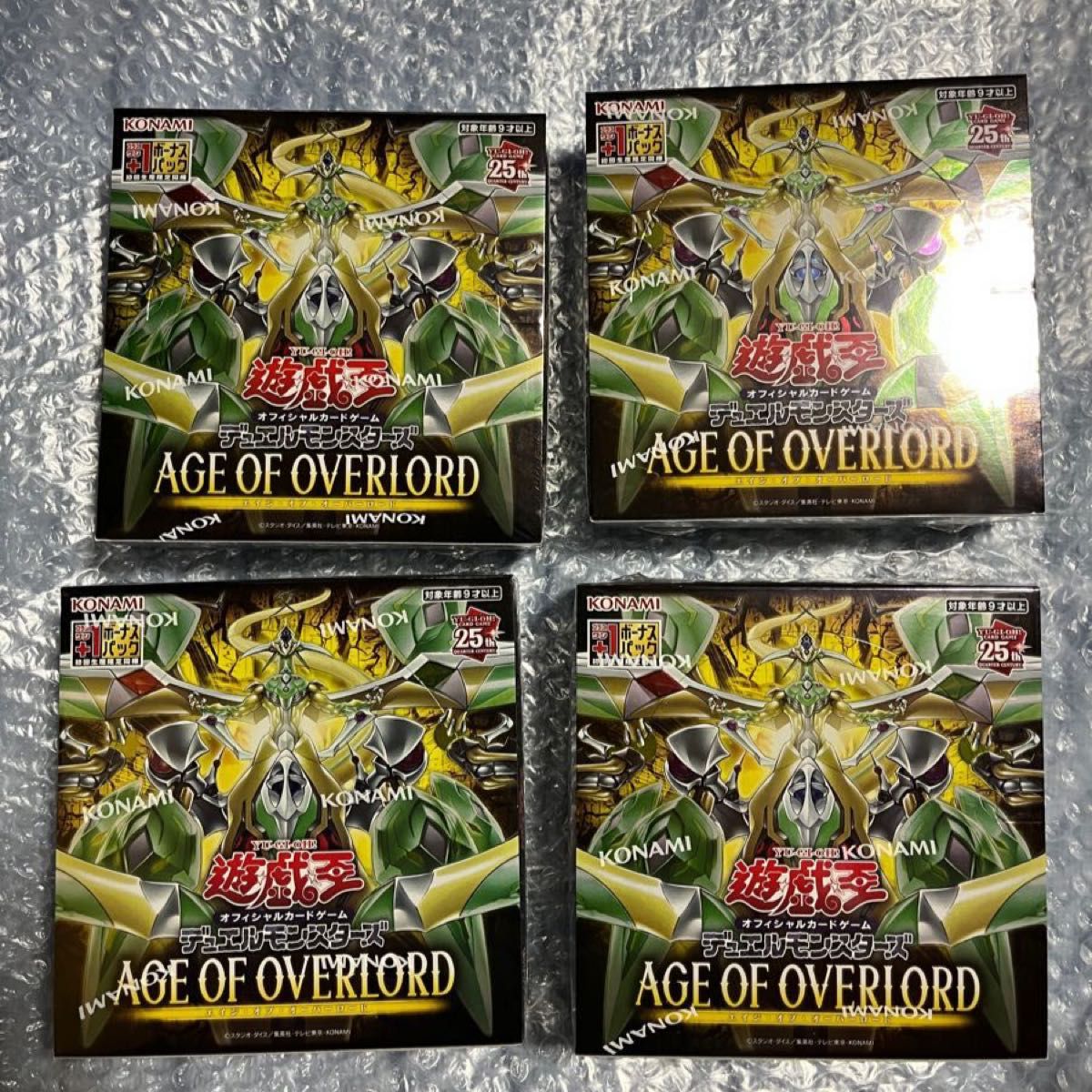 遊戯王 OCG AGE OF OVERLORD 4BOX エイジオブオーバーロード 未開封品