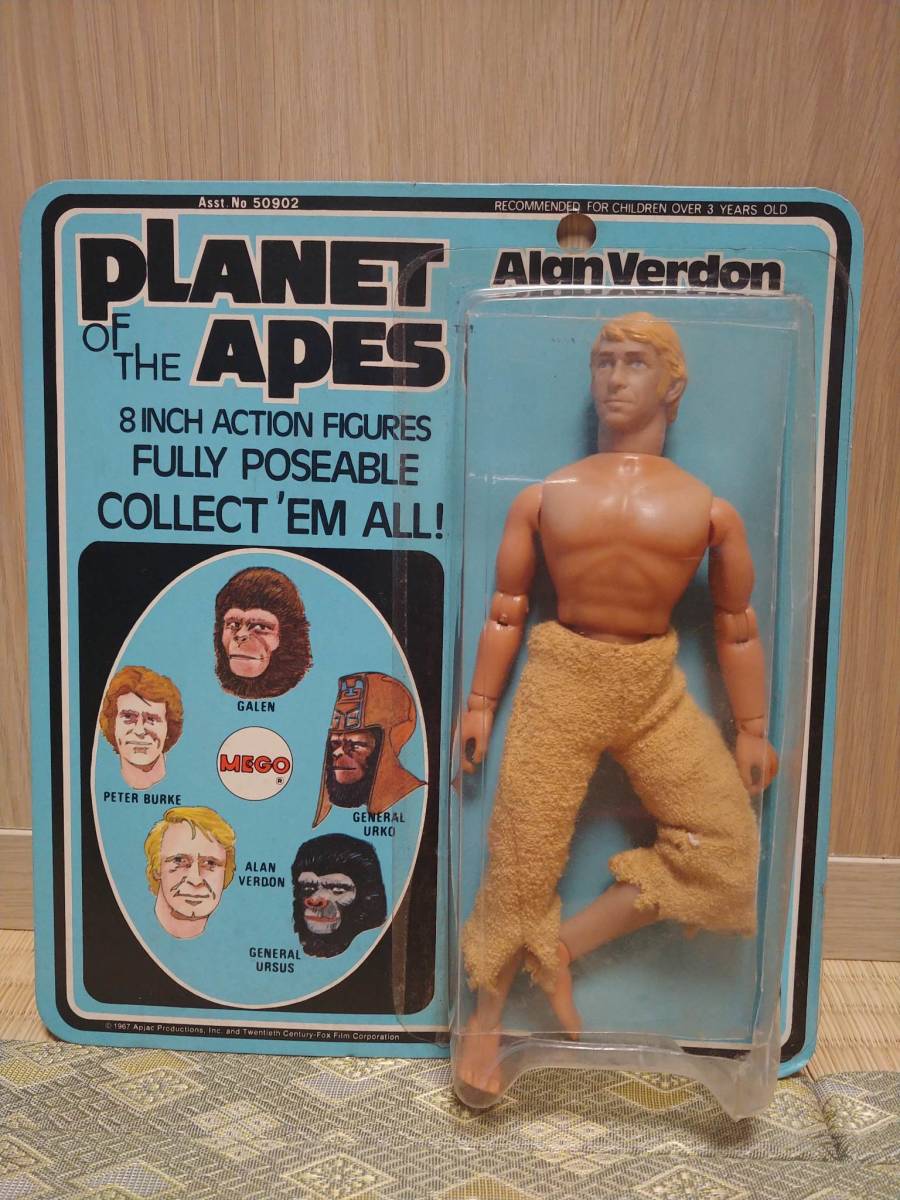 Mego 1967 год  Planet of The Apes - Alan Verdon  упаковка  открыт  　 ретро 　 редкий 