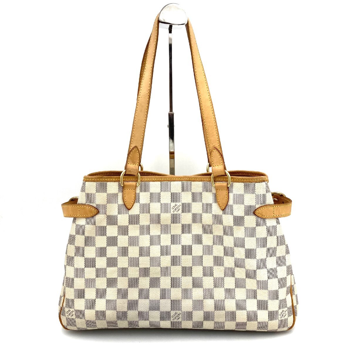 1円 美品 LOUIS VUITTON ルイヴィトン ダミエ アズール バティニョール