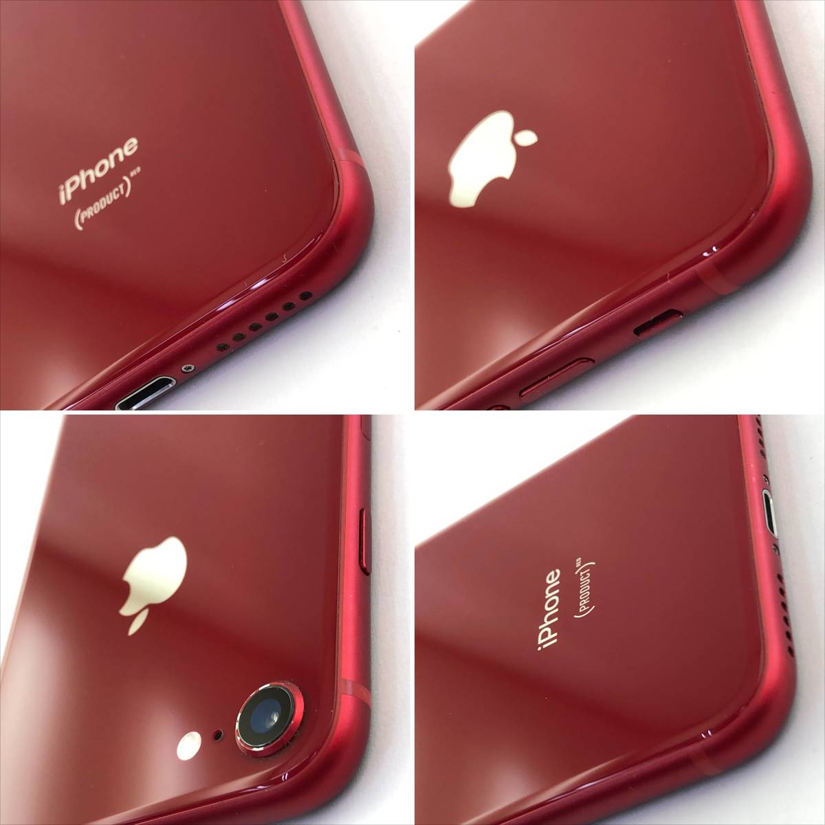 Apple iPhone 8 (PRODUCT)RED 256GB MRT02J/A バッテリー最大容量100％ アクティベーションロック解除済/docomo利用制限〇_画像3