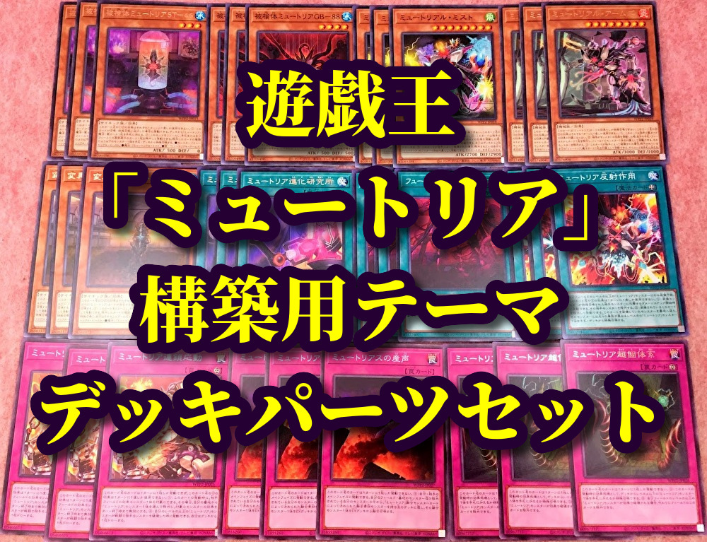 遊戯王 まとめ売り「ミュートリアル」構築用テーマ デッキパーツ 超個