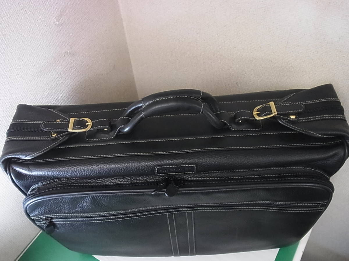150712H64-0721H□CARLYLE□カーライル ボストンバッグ メンズ ブラック・黒 ショルダーバッグ／ハンドバッグ・旅行鞄・スーツケース_画像2