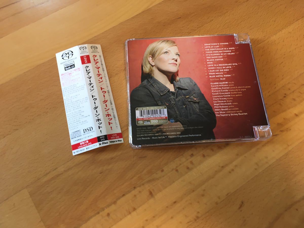 Claire Martin / Too Darn Hot!(Hybrid SACD)マルチch収録 / クレア・マーティン Stereo / Multichannel (Linn Records : AKD 243))_画像2