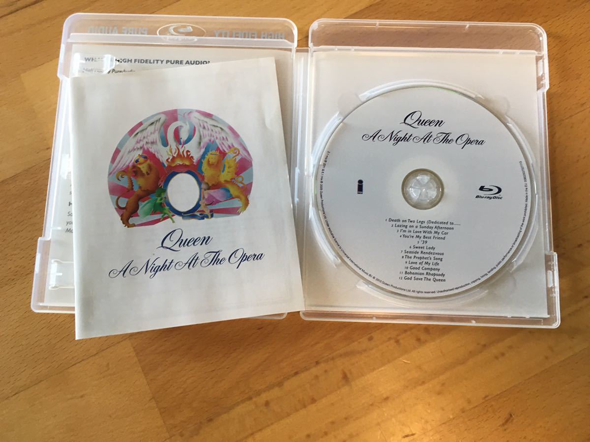 Queen / A Night at The Opera(Blu-ray Audio)クイーン／オペラ座の夜／ 5.1ch収録(High Fidelity Pure Audio)
