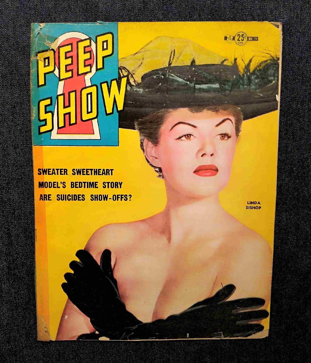 1952 year Peep Show magazine foreign book pi-p show * magazine / pin nap girl / gravure woman model / show girl / men's * Vintage 