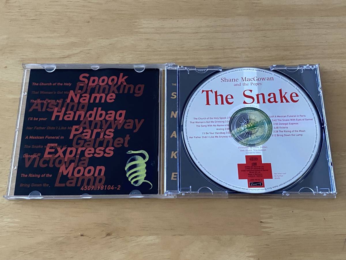 Shane Macgowan & The Popes The Snake 輸入CD 検:シェインマガウアン 1994 1st Pogues ポーグス Irish Punk Pub Rock Joe Strummer Clash_画像3