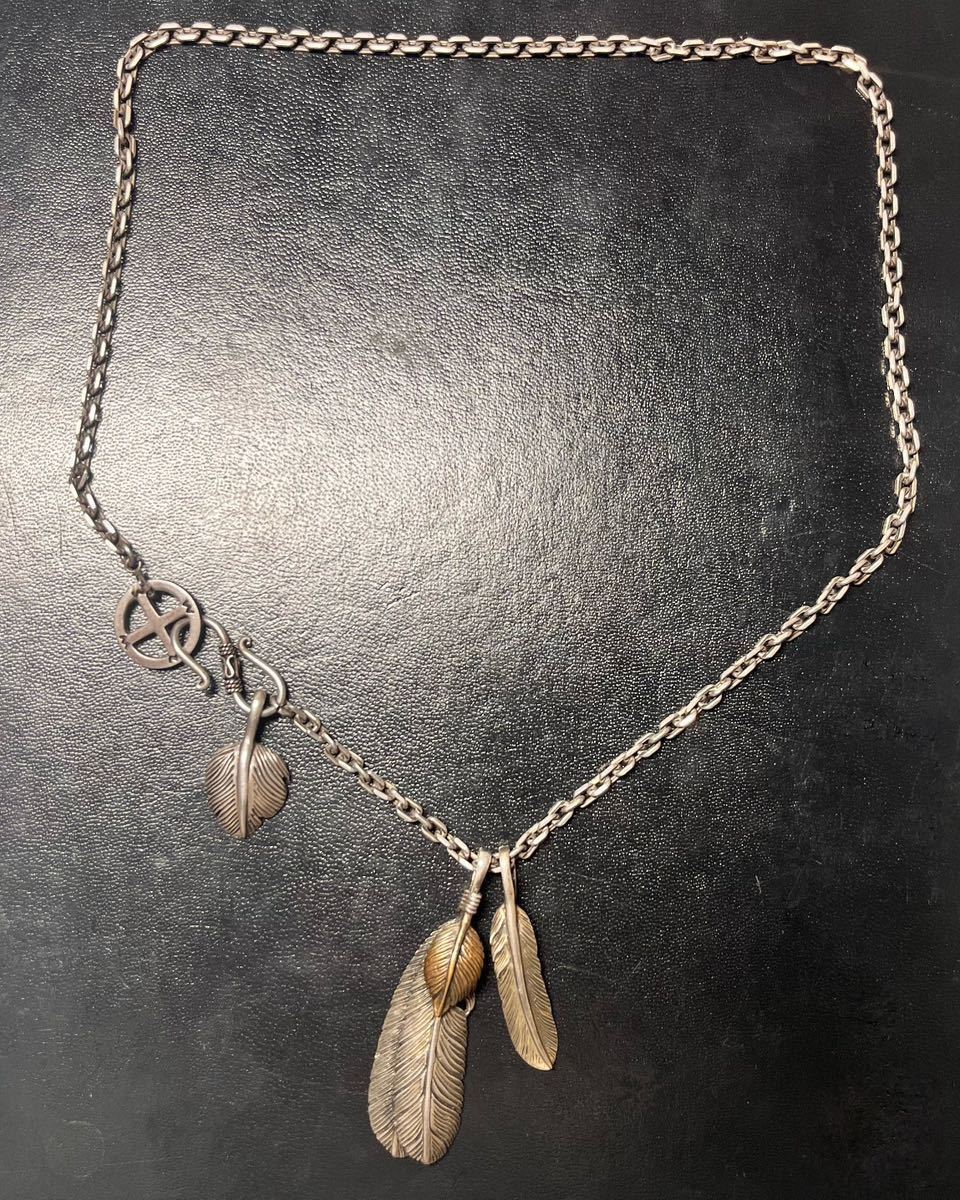 STERLING SILVER フェザー ネックレス シルバー 羽 メンズ STERLING SILVER フェザー ネックレス シルバー 羽 メンズ