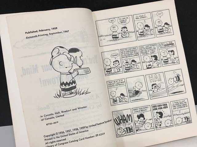 1960's ヴィンテージ PEANUTS BOOK コミック 本 1960年代 洋書 vintage スヌーピー チャーリーブラウン [pe-874]_画像5