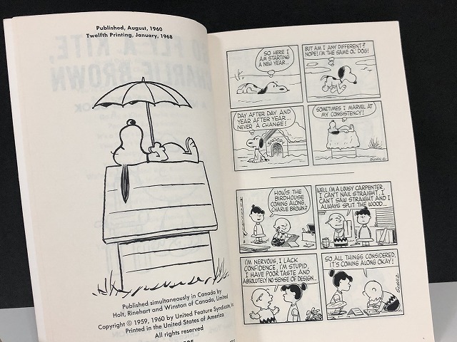 1960's ヴィンテージ PEANUTS BOOK コミック 本 1960年代 洋書 vintage スヌーピー チャーリーブラウン [pe-879]_画像6