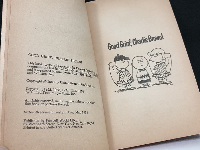 1960's ヴィンテージ PEANUTS BOOK コミック 本 1960年代 洋書 vintage スヌーピー チャーリーブラウン [pe-880]_画像7