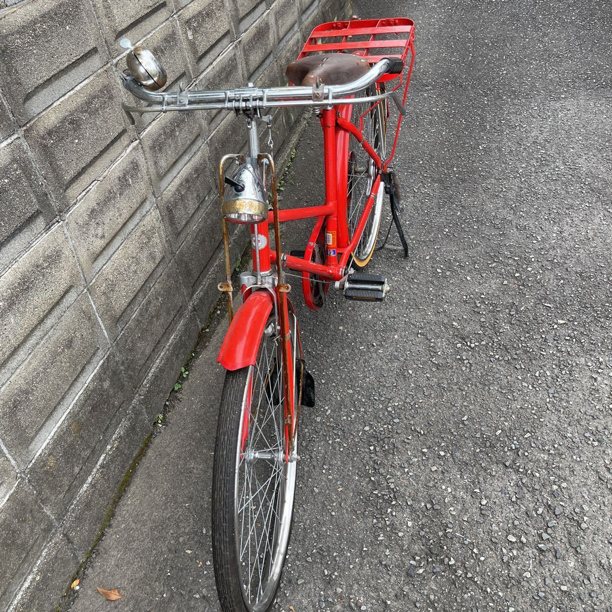 Yahoo!オークション - 昭和レトロ 郵便局 自転車配達用 赤い Yahoo!オークション - 昭和レトロ 郵便局 自転車配達用 赤い