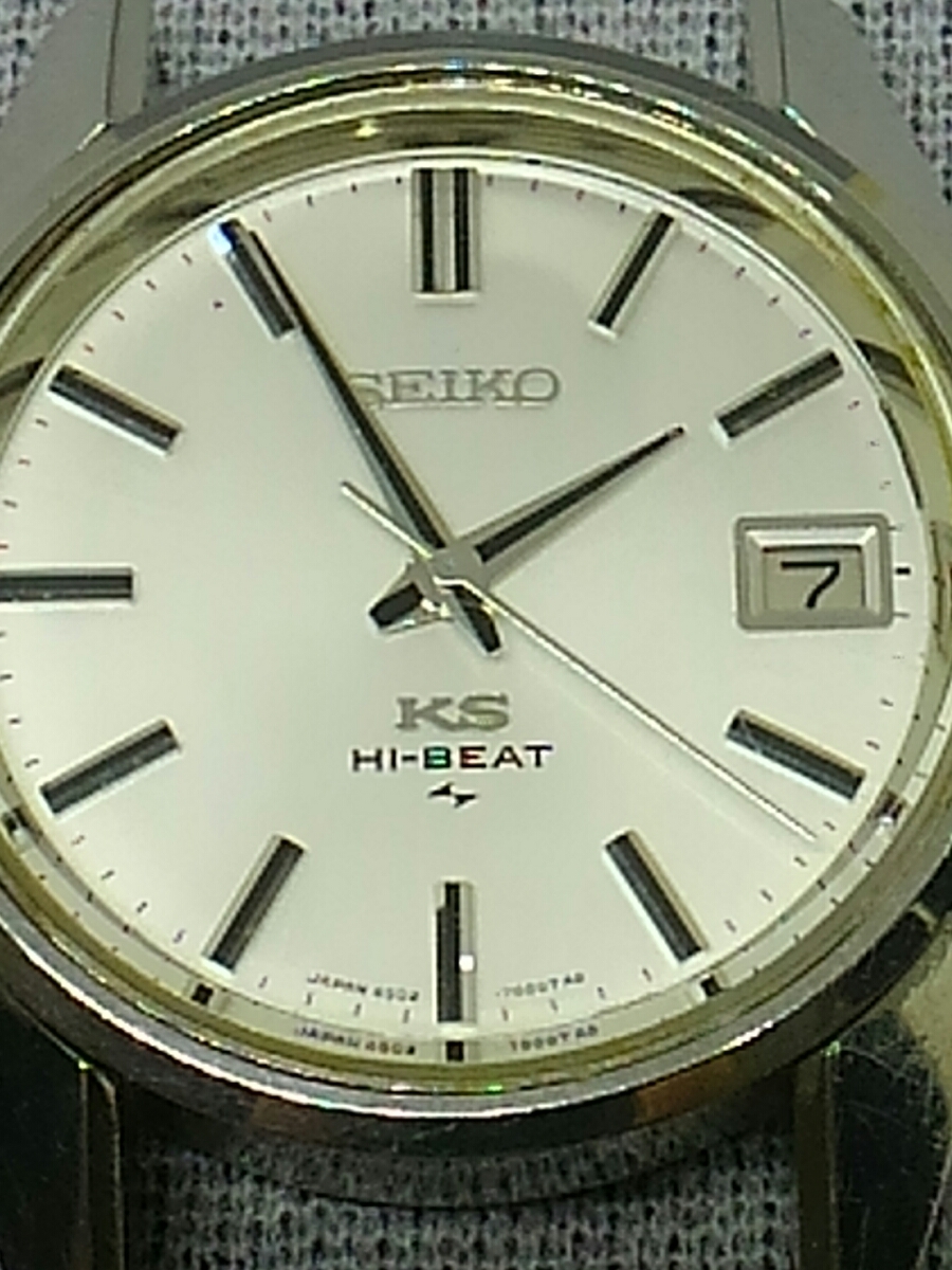 精工精工KS King精工High Beat手動上弦4502  -  7001可動物品    原文:SEIKO　セイコー　KS 　キングセイコー　ハイビート　　手巻き　　4502-7001 可動品