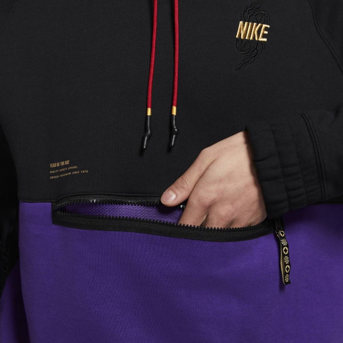  последний XL Nike Gold вышивка большой sushuf-ti трудно найти осмотр 13200 иен kai Lee флис тренировочный тянуть over Parker чёрный / золотой 