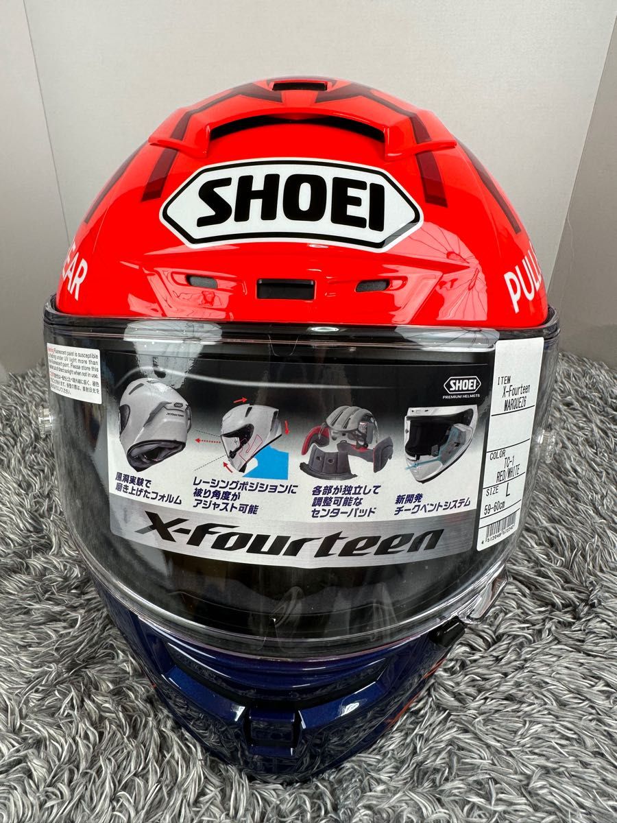 SHOEI X-Fourteen x14 マルケス6 MARQUEZ6  L