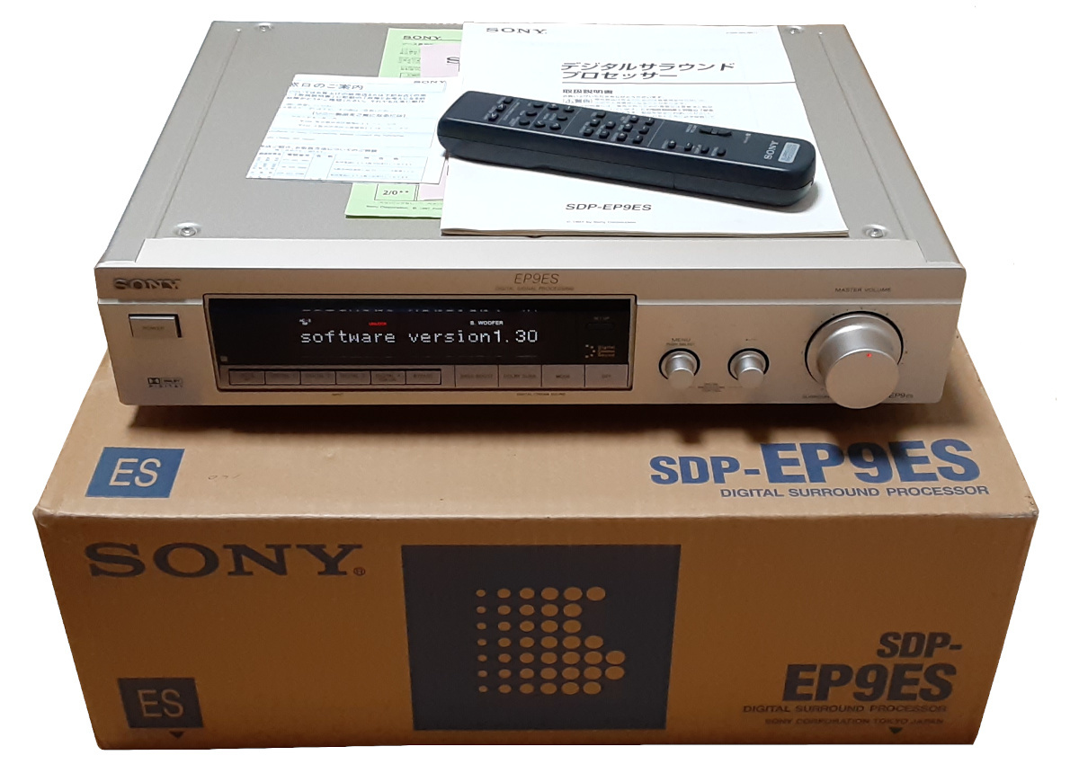美品 作動 AC3-RF デモジュレーター SONY ソニー SDP-EP9ES リモコン付 元箱付 - LD レーザーディスク Laserdisc AC3RF Demodulator