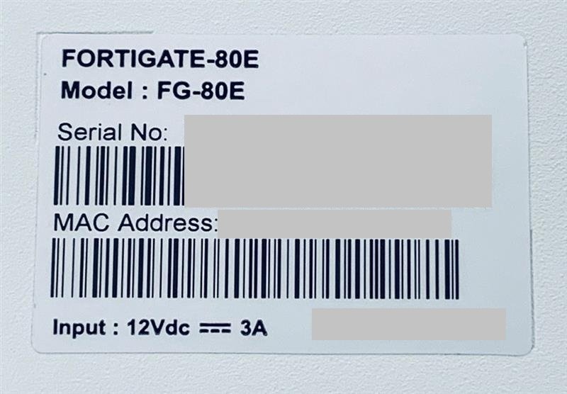 ライセンス期限:2025/12/16＜中古Sランク 清掃済 美品＞ FORTINET FORTIGATE-80E FG-80E UTM 初期化済 送料無料 領収書発行可_画像6