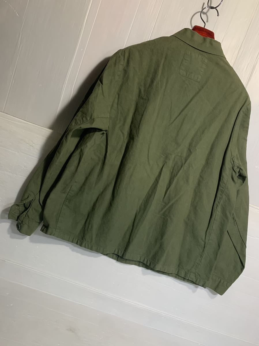SYNAPS シナップス 日本製　緑　カバーオール　ジャケット エンジニアコート　ワークジャケット　カーキ　M_画像10