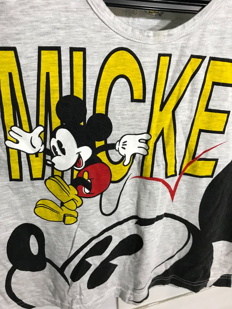 MICKEY&CO Vintage te Caro go× bag face Mickey Mouse tank top ... gray 2 M degree 