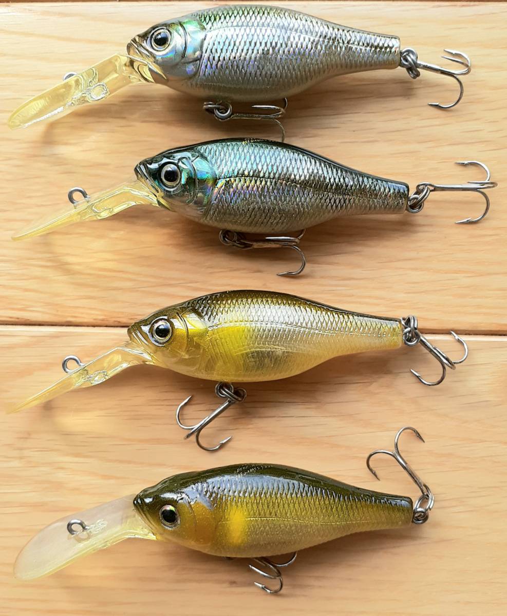 中古 megabass deep-x100 メガバスディープx100 GGシャッド二個SGアユ