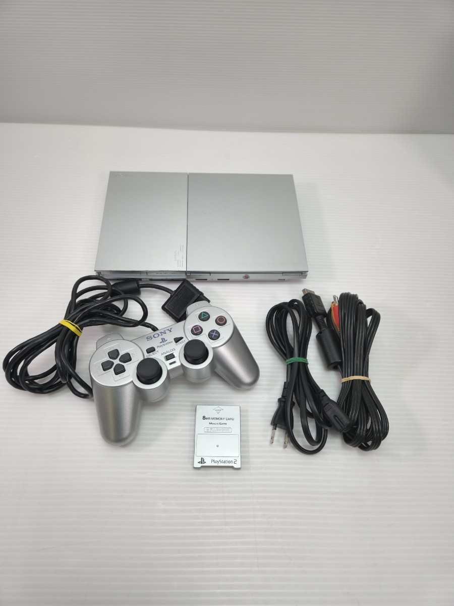 動作品 SONY PS2 PlayStation2 SCPH-90000a サテン・シルバー ソニー