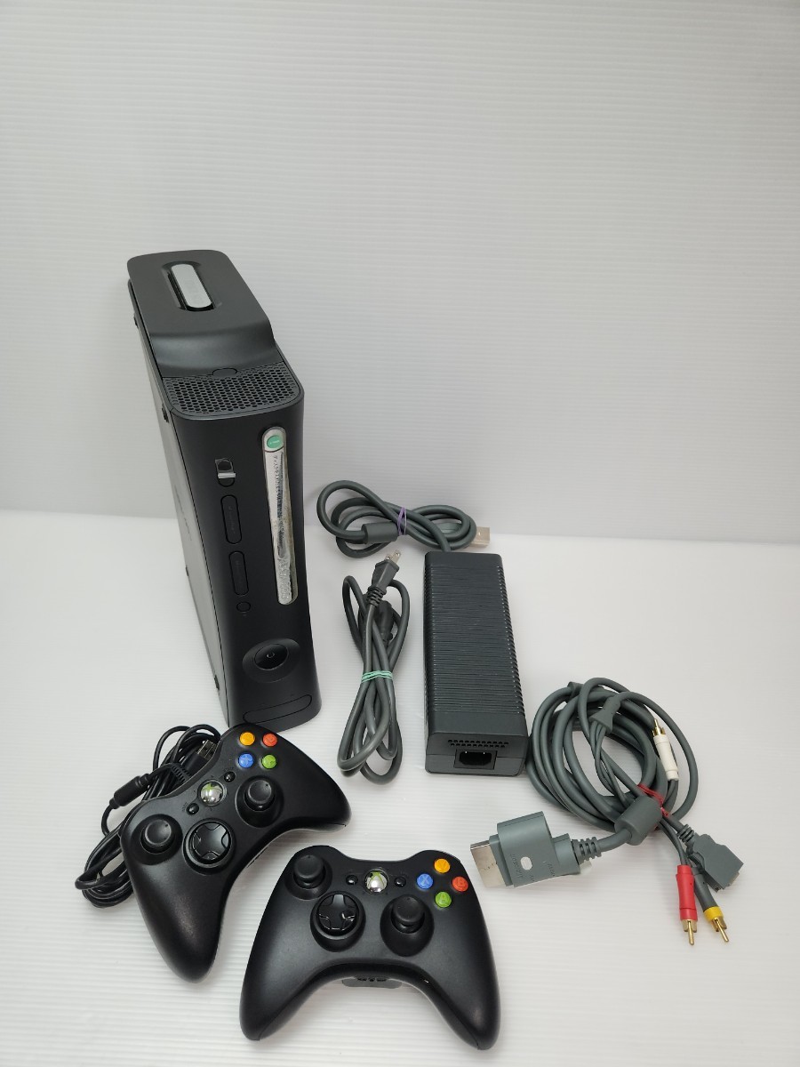 代引き不可】 美品/動作品Microsoft XBOX360 2台コントローラー 黒