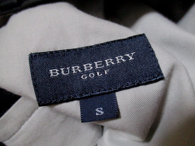 e717　バーバリーゴルフ　BURBERRY GOLF　ハーフパンツ　サイズS　黒　51-8_画像5