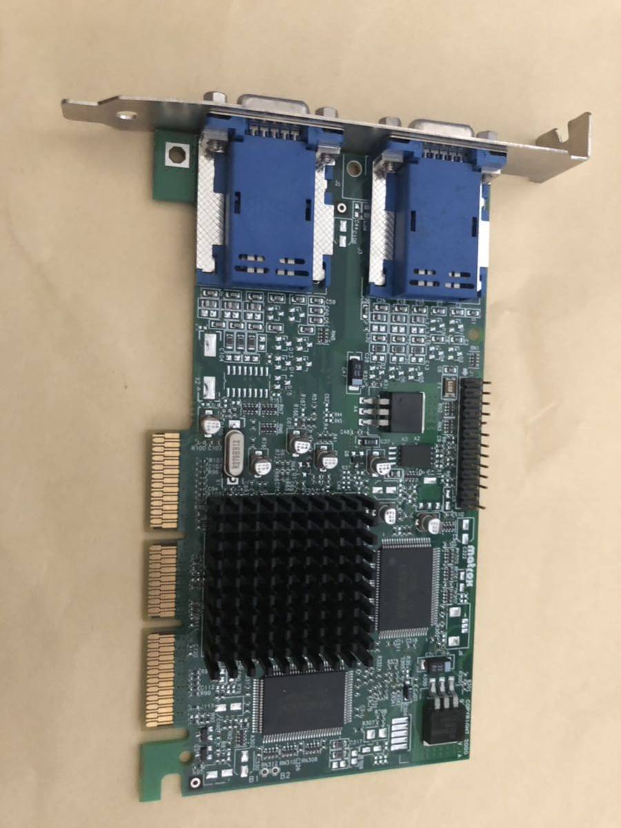 Matrox Millennium G450 video card 16MB SDRAM AGP 4X D-sub x2