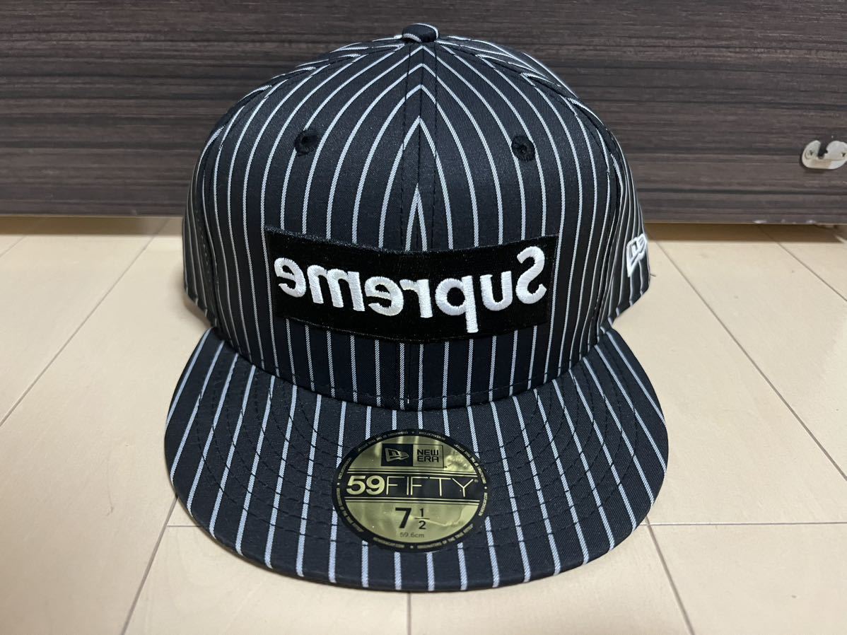 新品未使用 14ss Supreme COMME des GARCONS BOX LOGO NEW ERA BLACK 7