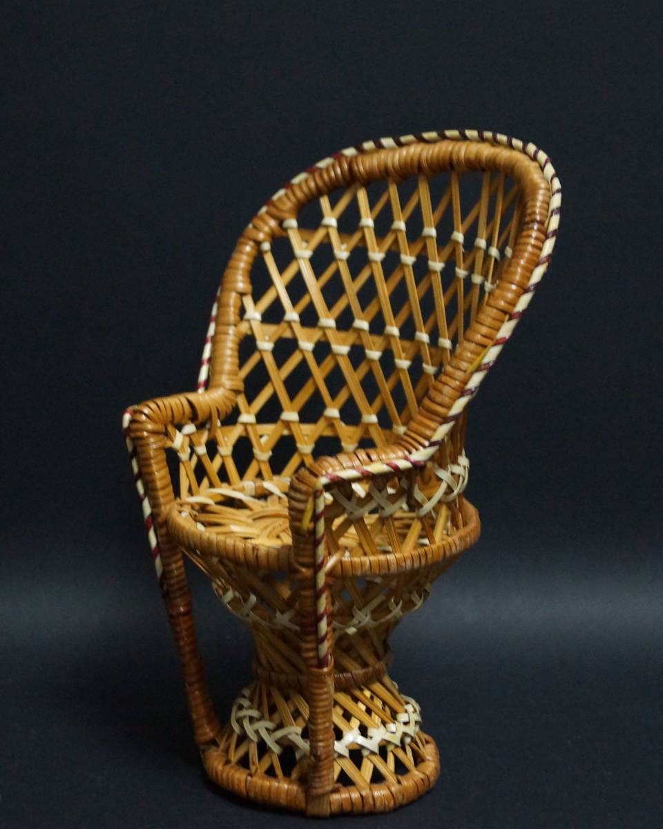 【寂】竹製 人形用 椅子 イス 置物 飾り物 飾り台 s50724_画像3