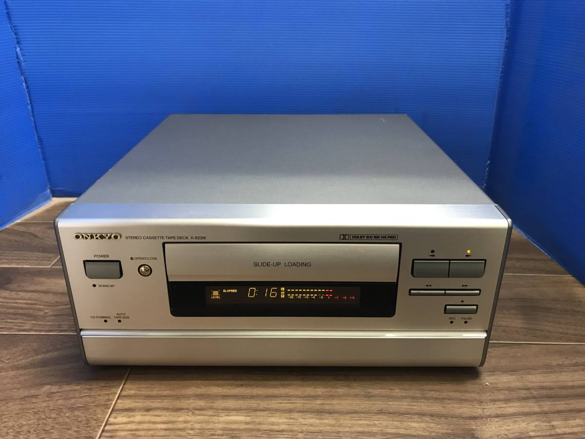 配送員設置 ONKYO カセットデッキ K-522M 中古品B-8364 一般 - bms