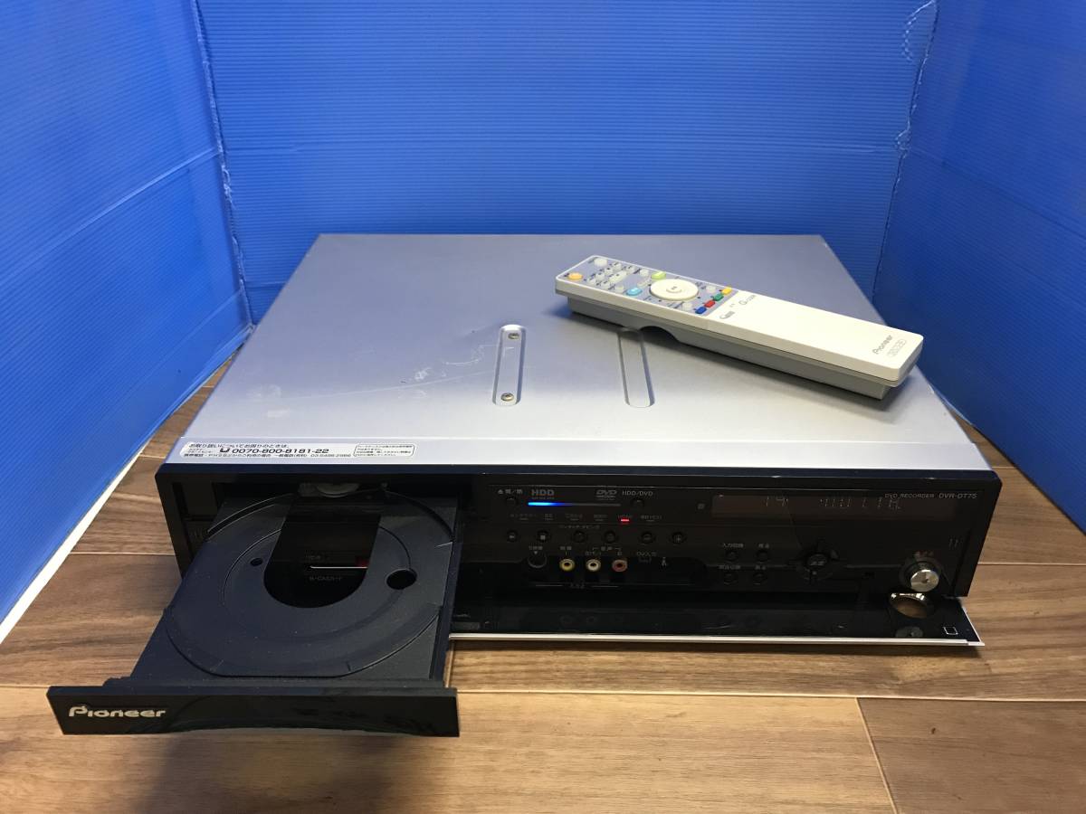 パイオニア PIONEER DVD/HDDレコーダー DVR-DT75 純正リモコン付 品B