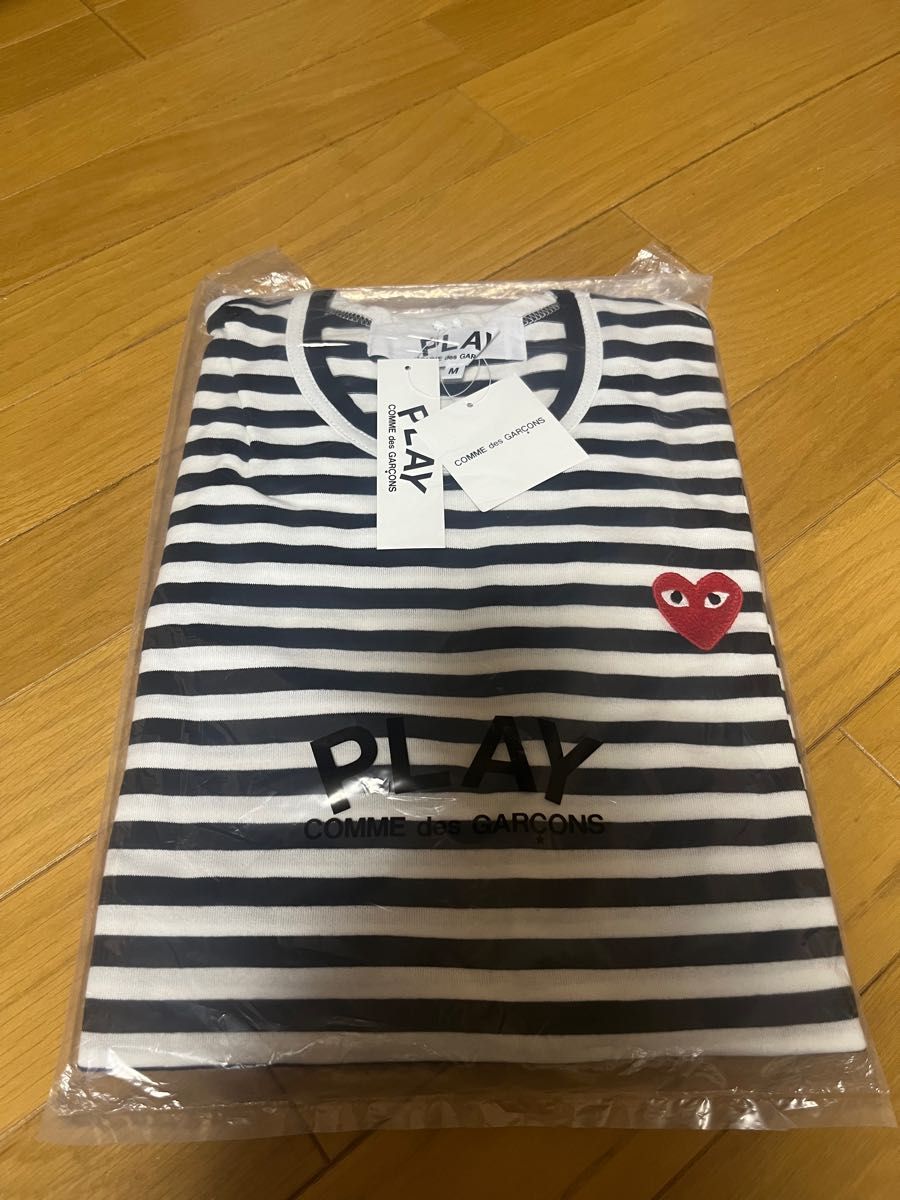 PLAY COMME des GARCONS プレイコムデギャルソン ボーダーTシャツ (BLACK/WHITE-1)MEN'SＭ