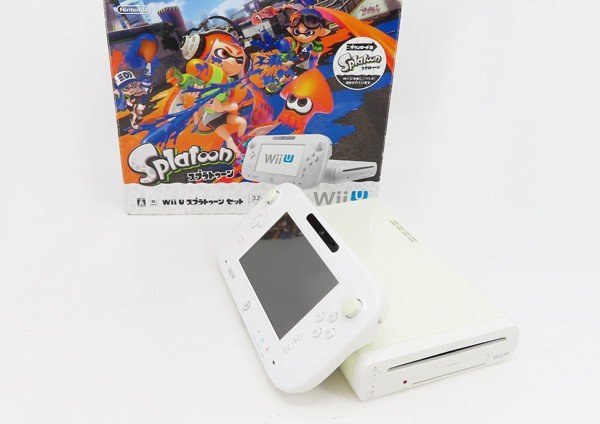 ○【任天堂 ニンテンドー】Wii U本体 スプラトゥーンセット 32GB シロ