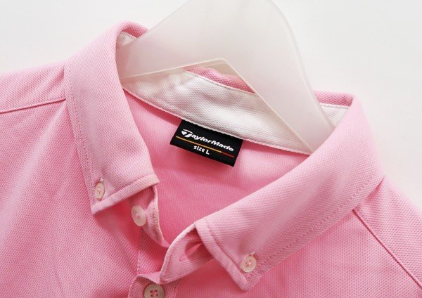 ◇【Taylor Made テーラーメイド】ポロシャツ ピンク Lの画像3