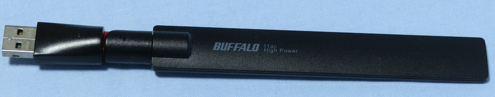 BUFFALO 11ac対応USB Wi-FiアダプターWI-U2-433DHP 最大433Mbps 中古 