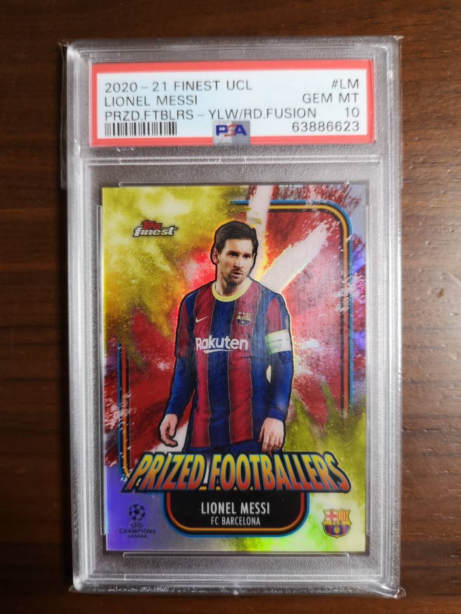 PSA10】リオネル・メッシ Lionel Messi 2020-21 Topps Finest UEFA