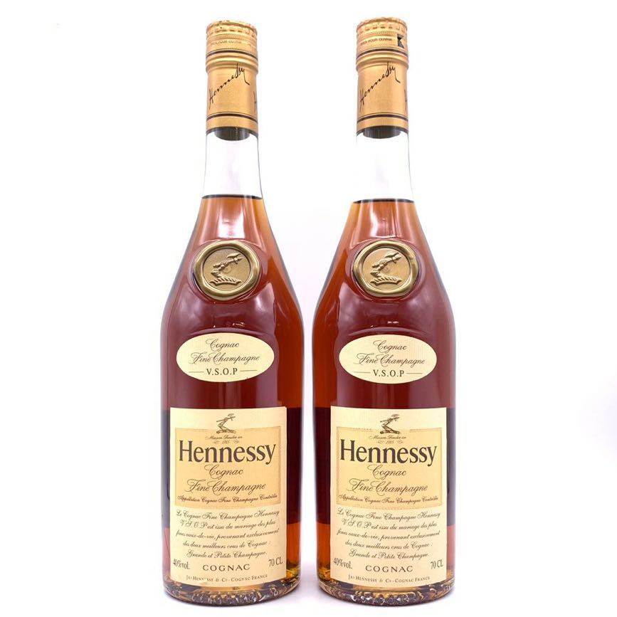 未開栓/まとめ売り】 Hennessy ヘネシー VSOP スリムボトル COGNAC コニャック ブランデー 2本セット 700ml 40%  JChere雅虎拍卖代购