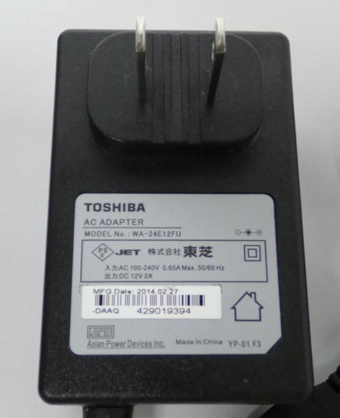 ■TOSHIBA USB3.0 1TB HDD 外付けハードディスク HD-ED10TK WA-24E12FU付き DT01ABA100の画像6