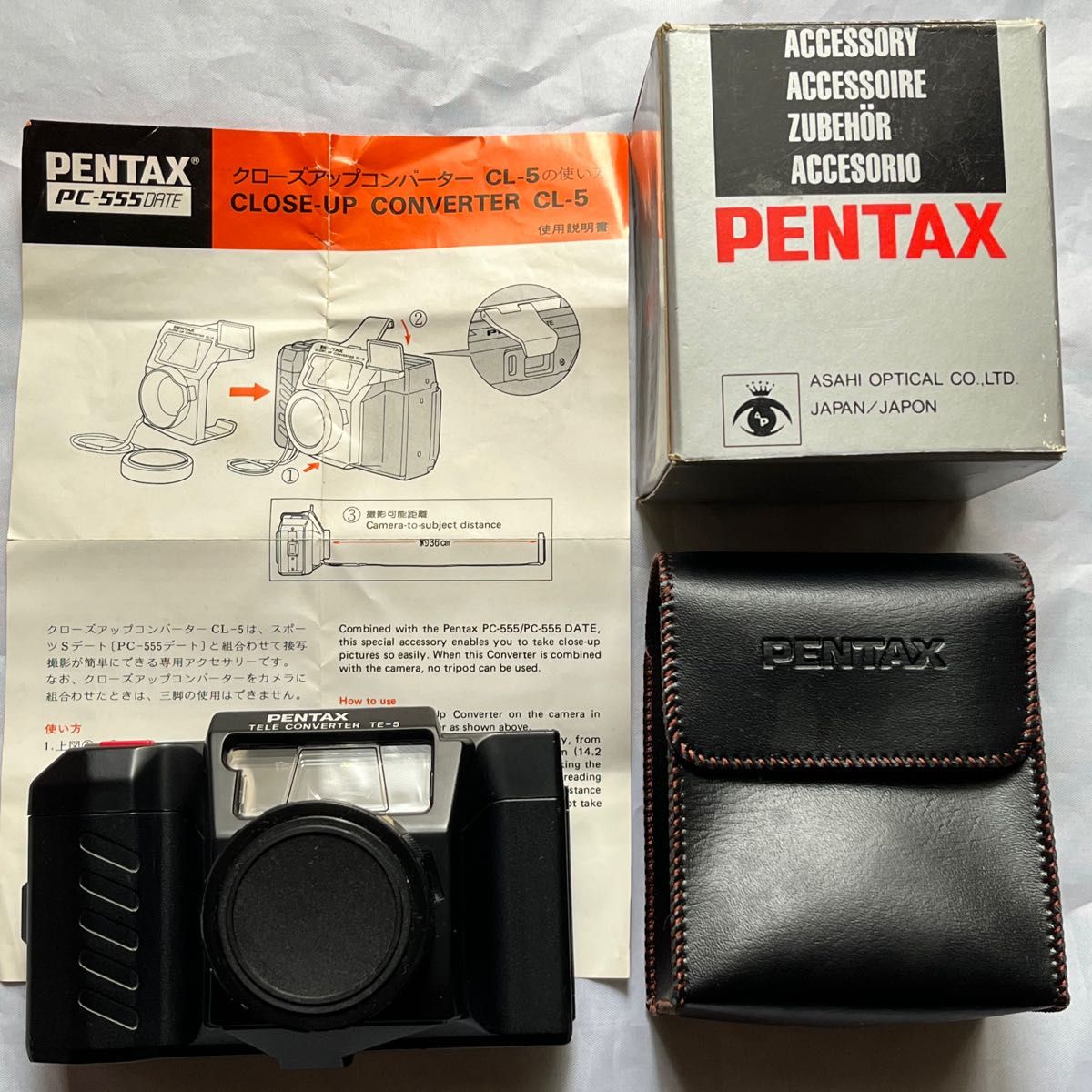 ペンタックス PC-555DATE スポーツSデート 専用テレコン付属 完動品 PENTAX