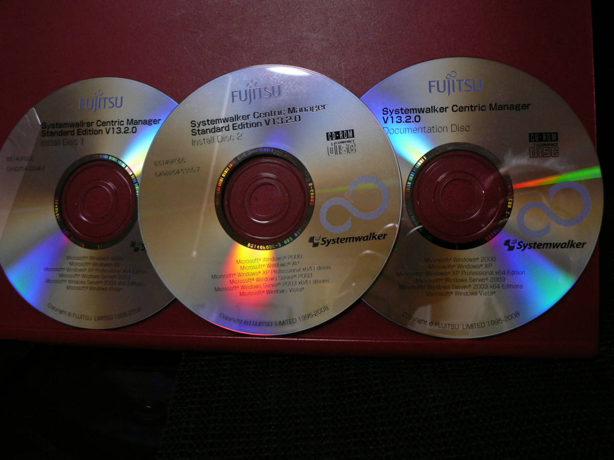 送料最安 140円 CDF46：富士通 FUJITSU Systemwalker Centric Manager Standard Edition V13.2.0 CD 3枚組_画像1