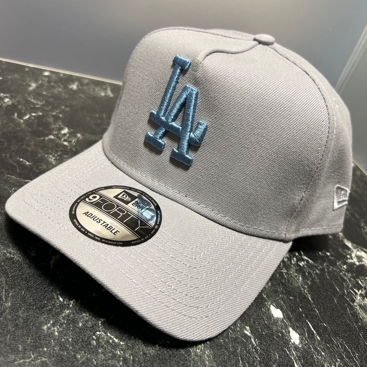 【美色激レア】NEW ERA LA ドジャース 9forty グレー × ブルー