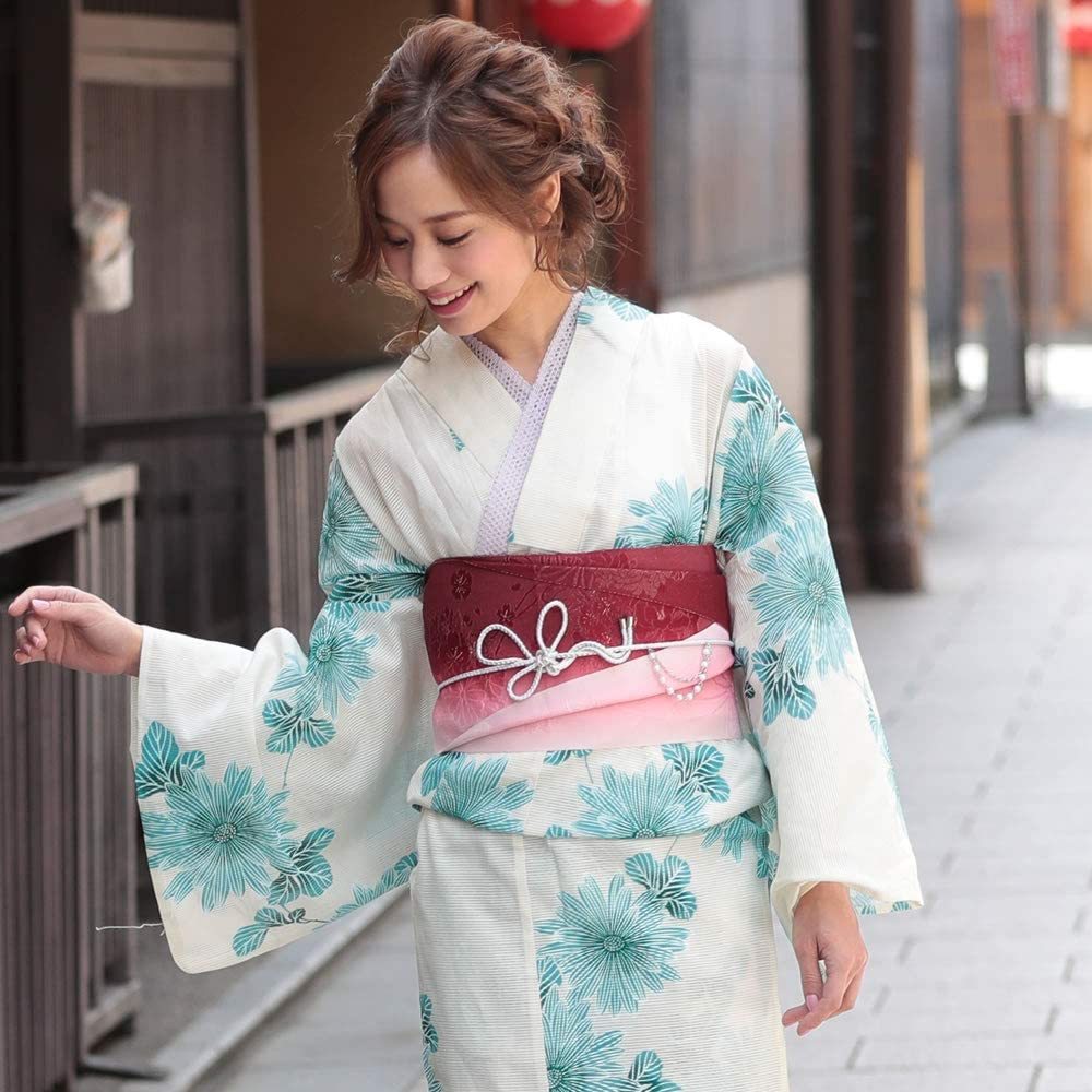 純日本製帯】【古典赤華紅帯】麗しパウダーラメ入り半幅帯□純浴衣帯